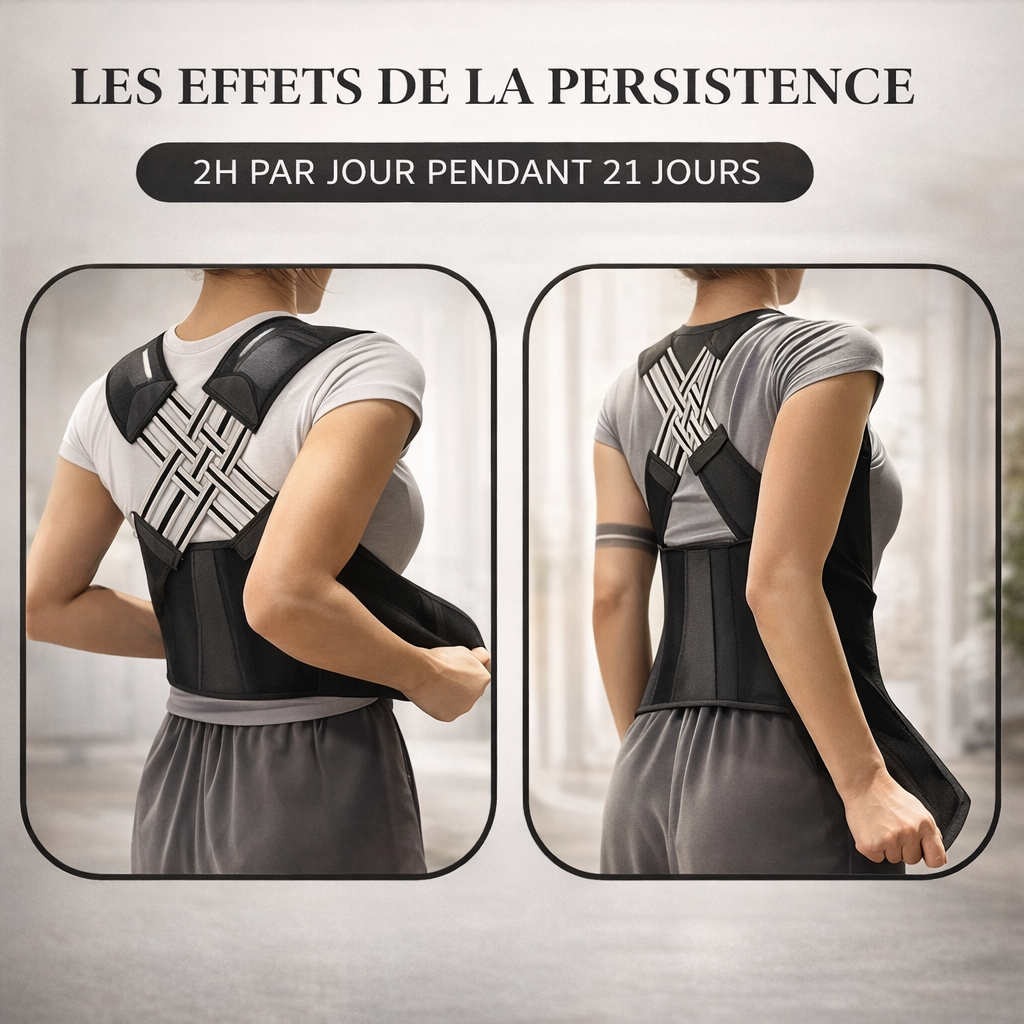 Correcteur de Posture Premium- maintien du Dos & Épaules Ajustable